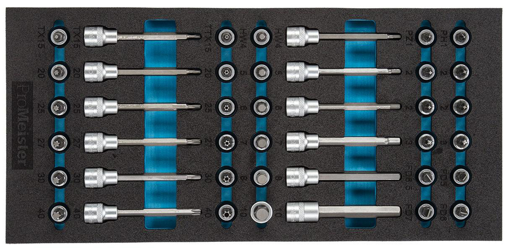 Eva 3/8" Pipebits Sett 42-Deler ProMeister